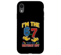 I Was 6 Now I'm 7 67 Meme Birthday Boy Building Blocks Brique Coque pour iPhone XR
