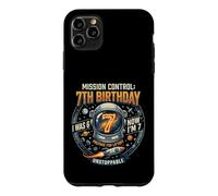 I Was 6 Now Im 7 Astronaut Outer Space Birthday Kids Gear Coque pour iPhone 11 Pro Max