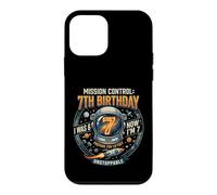 I Was 6 Now Im 7 Astronaut Outer Space Birthday Kids Gear Coque pour iPhone 12 Mini