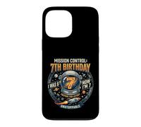 I Was 6 Now Im 7 Astronaut Outer Space Birthday Kids Gear Coque pour iPhone 13 Pro Max