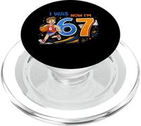 I Was 6 Now I'm 7 Basketball Birthday Shirt Boys 7th Bday PopSockets PopGrip pour MagSafe
