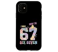 I Was 6 Now I'm 7 Birthday Easter Day Boys Kids 67 Meme Coque pour iPhone 11