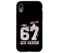 I Was 6 Now I'm 7 Birthday Easter Day Boys Kids 67 Meme Coque pour iPhone XR