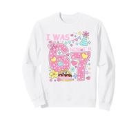 I Was 6 Now I'm 7 Birthday Shirt Girls 7th Birthday Hearts Sweatshirt