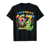 I Was 6 Now I'm 7 Dinosaur Birthday Awesome Since 2019 T-Shirt