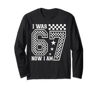 I Was 6 Now I'm 7 Funny 7 Years Old 6 7 Birthday Party Kids Manche Longue