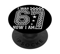I Was 6 Now I'm 7 Funny 7 Years Old 6 7 Birthday Party Kids PopSockets PopGrip Adhésif