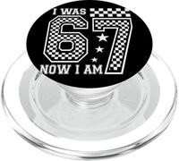 I Was 6 Now I'm 7 Funny 7 Years Old 6 7 Birthday Party Kids PopSockets PopGrip pour MagSafe