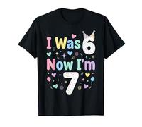 I Was 6 Now I'm 7 Funny 7 Years Old Birthday Boys Girls Kids T-Shirt