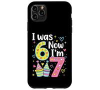 I Was 6 Now I'm 7 Funny 7 Years Old Birthday Kids Party Coque pour iPhone 11 Pro Max