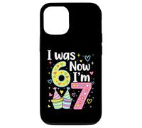 I Was 6 Now I'm 7 Funny 7 Years Old Birthday Kids Party Coque pour iPhone 12/12 Pro