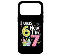 I Was 6 Now I'm 7 Funny 7 Years Old Birthday Kids Party Coque pour iPhone 17 Pro Max