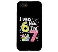 I Was 6 Now I'm 7 Funny 7 Years Old Birthday Kids Party Coque pour iPhone SE (2020) / 7/8