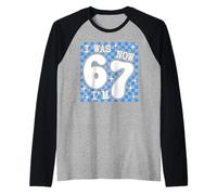 I Was 6 Now I'm 7 Funny 7th Birthday Cool Seven Years Old Manche Raglan