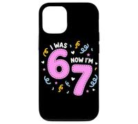 I Was 6 Now I'm 7 Funny 7th Birthday Girl Party Coque pour iPhone 12/12 Pro