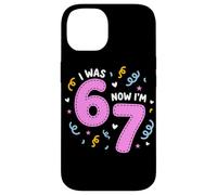I Was 6 Now I'm 7 Funny 7th Birthday Girl Party Coque pour iPhone 14