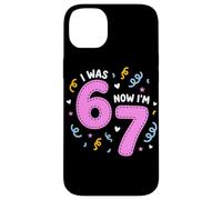 I Was 6 Now I'm 7 Funny 7th Birthday Girl Party Coque pour iPhone 14 Plus
