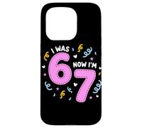 I Was 6 Now I'm 7 Funny 7th Birthday Girl Party Coque pour iPhone 15 Pro