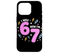 I Was 6 Now I'm 7 Funny 7th Birthday Girl Party Coque pour iPhone 16 Pro