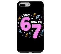I Was 6 Now I'm 7 Funny 7th Birthday Girl Party Coque pour iPhone 7 Plus/8 Plus
