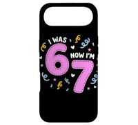 I Was 6 Now I'm 7 Funny 7th Birthday Girl Party Coque pour iPhone Air