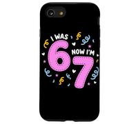 I Was 6 Now I'm 7 Funny 7th Birthday Girl Party Coque pour iPhone SE (2020) / 7/8