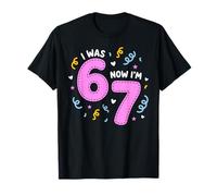 I Was 6 Now I'm 7 Funny 7th Birthday Girl Party T-Shirt