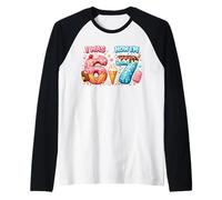 I Was 6 Now I'm 7 Ice Cream 67 Meme Girls Fête d'anniversaire Manche Raglan