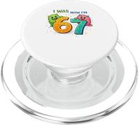 I Was 6 Now I'm 7 Monster Birthday Shirt Kids 7th Birthday PopSockets PopGrip pour MagSafe