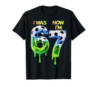 i Was 6 Now im 7 Shirt Shirt for Boys Birthday 67 Soccer T-Shirt