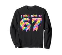I Was 6 Now I'm 7 Six Seven Tie Dye 67 Meme Fête d'anniversaire Sweatshirt