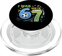 I Was 6 Now I'm 7 Soccer Birthday Shirt Boys 7th Birthday PopSockets PopGrip pour MagSafe