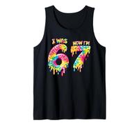 I Was 6 Now I'm 7 Tie Dye Lover 67 Meme Fête d'anniversaire pour Enfants Débardeur