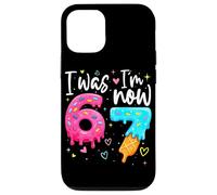 I Was 6 Now I'm 7 Years Old Birthday Six Seven Kids Party Coque pour iPhone 12/12 Pro
