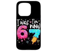 I Was 6 Now I'm 7 Years Old Birthday Six Seven Kids Party Coque pour iPhone 15 Pro
