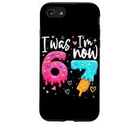 I Was 6 Now I'm 7 Years Old Birthday Six Seven Kids Party Coque pour iPhone SE (2020) / 7/8