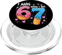 I Was 6 Now I'm 7 Years Old Cool 7th Birthday Girls Party PopSockets PopGrip pour MagSafe