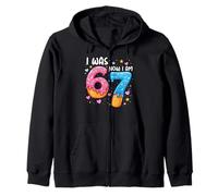 I Was 6 Now I'm 7 Years Old Cool 7th Birthday Girls Party Sweat à Capuche