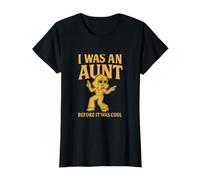I Was an Aunt Before It Was Cool Rétro Jaune Moutarde T-Shirt