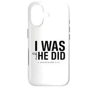I Was and He Did Bible Verse 2 Corinthiens 5 17 Christian Coque pour iPhone 17