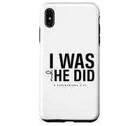 I Was and He Did Bible Verse 2 Corinthiens 5 17 Christian Coque pour iPhone XS Max