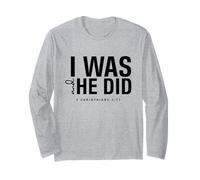 I Was and He Did Bible Verse 2 Corinthiens 5 17 Christian Manche Longue