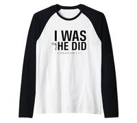 I Was and He Did Bible Verse 2 Corinthiens 5 17 Christian Manche Raglan