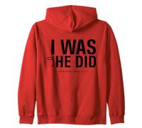 I Was and He Did Bible Verse 2 Corinthiens 5 17 Christian Sweat à Capuche