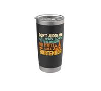 I Was Born To Be Awesome Not Perfect I Am A Bartender Gobelet isotherme en acier inoxydable double paroi