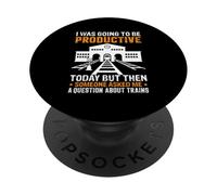 « I Was Going to Be Productive Today But Then Someone Asked Me » PopSockets PopGrip Adhésif