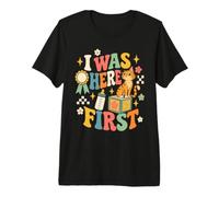 I Was Here First Big Bro Chat frère et sœur Amusant T-Shirt Haut de Gamme