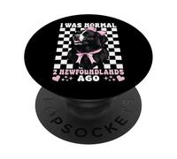 I Was Normal 2 Newfoundlands Ago Terre-Neuve Chien Girl PopSockets PopGrip Adhésif