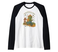 I Was Normal Once Funny Frog on Bike Champignon Forest Retro Manche Raglan