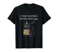 I Was Normal Three Cats Ago Funny Cat Lover T-Shirt